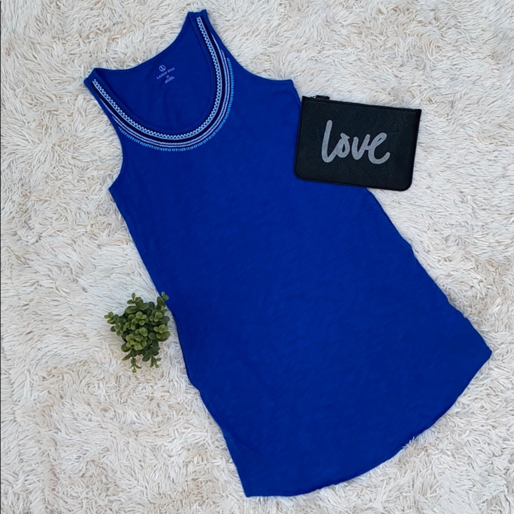 🎉HP🎉 Lands’ End Swim Coverup Dress 💗 Royal Blue